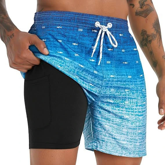 Men's Casual Summer Shorts with Relaxed Fit and Cycling Features