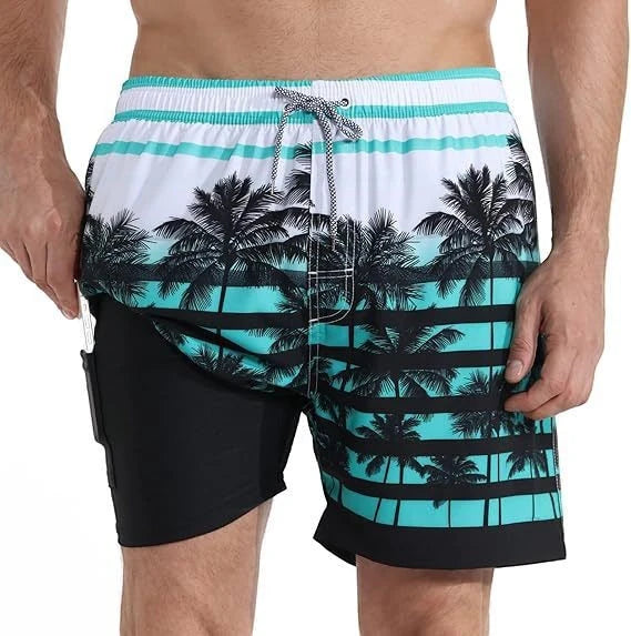 Men's Casual Summer Shorts with Relaxed Fit and Cycling Features
