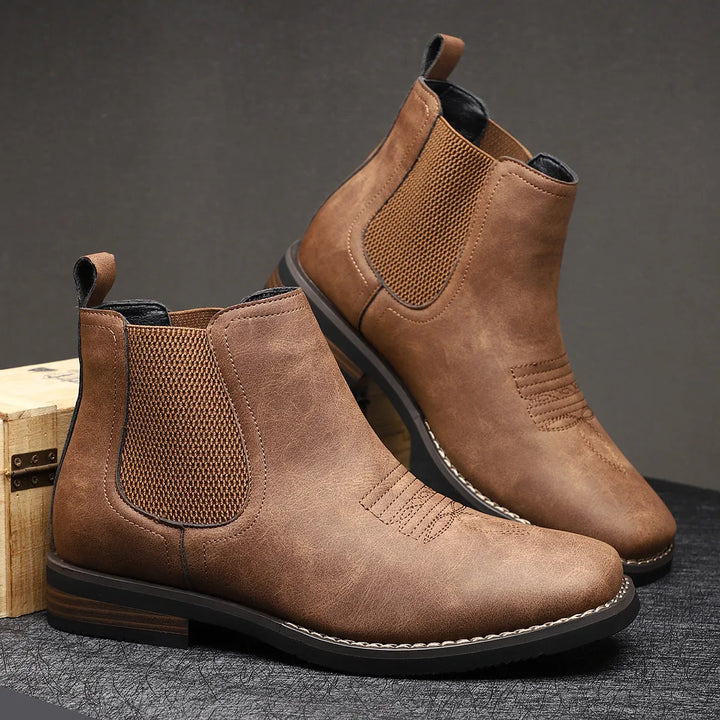 Men’s Classic Casual Boots with Elastic Side Panels