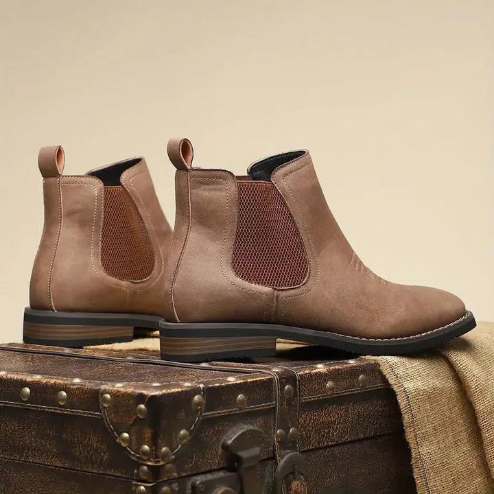 Men’s Classic Casual Boots with Elastic Side Panels
