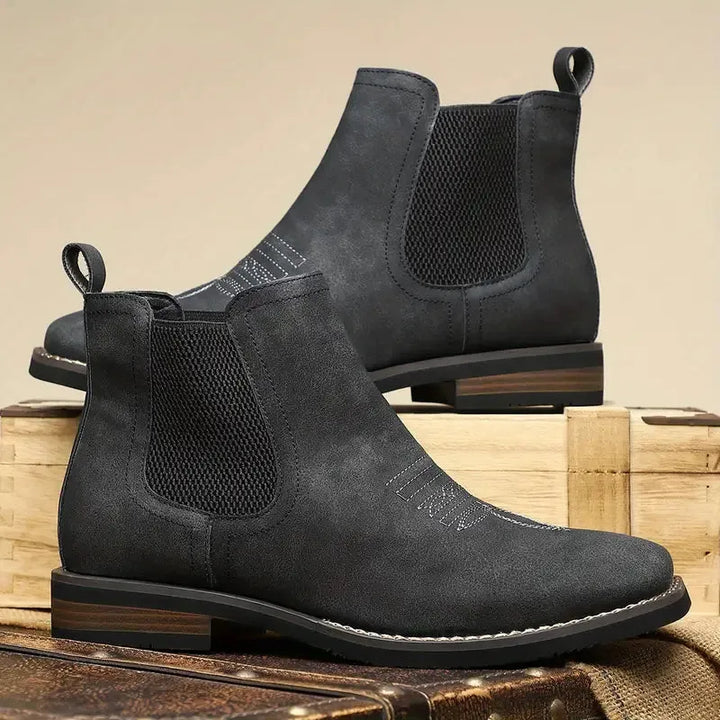 Men’s Classic Casual Boots with Elastic Side Panels