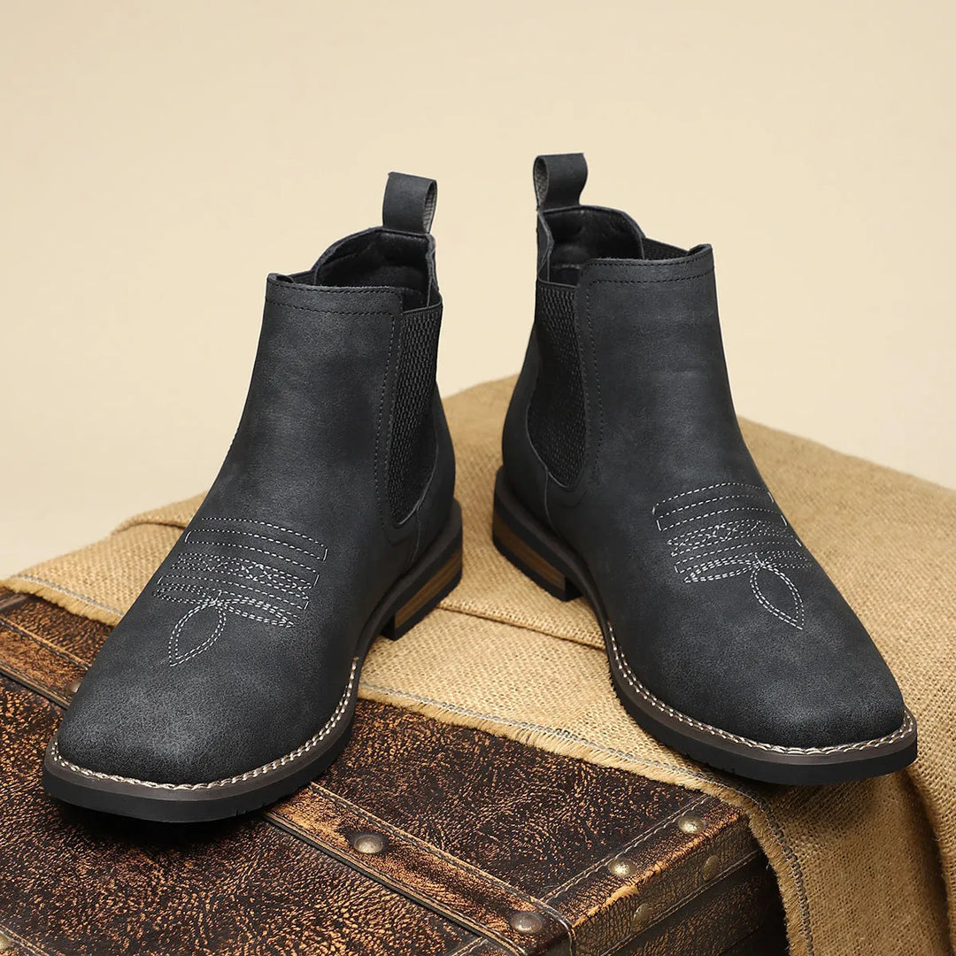 Men’s Classic Casual Boots with Elastic Side Panels