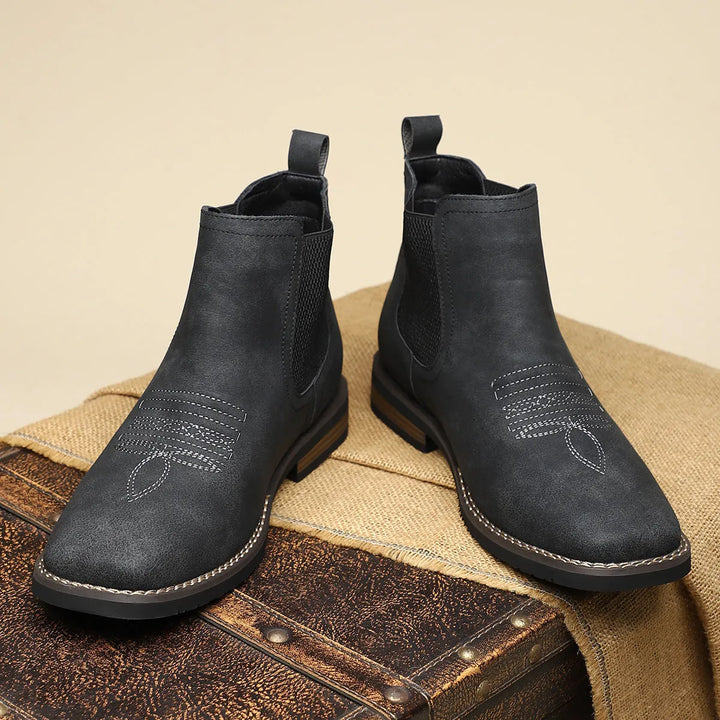 Men’s Classic Casual Boots with Elastic Side Panels