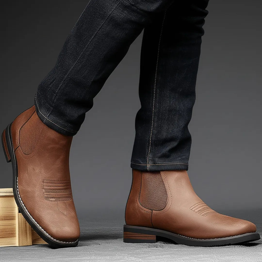 Men’s Classic Casual Boots with Elastic Side Panels