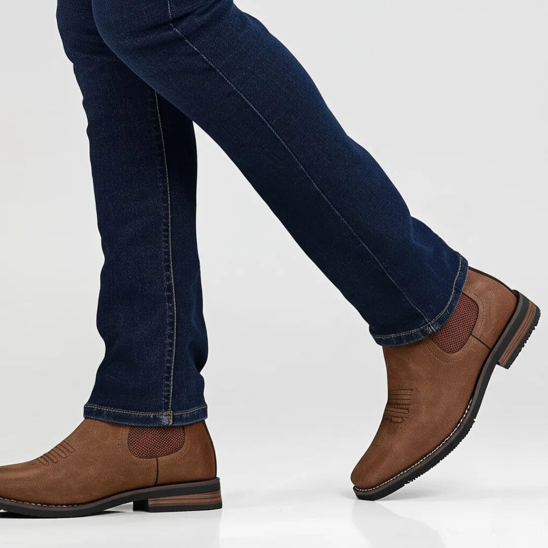 Men’s Classic Casual Boots with Elastic Side Panels