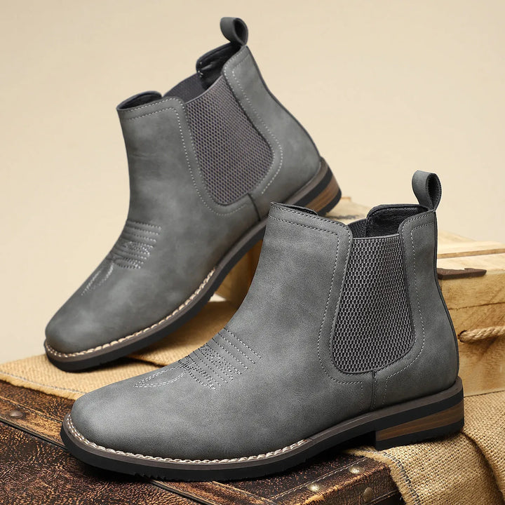 Men’s Classic Casual Boots with Elastic Side Panels