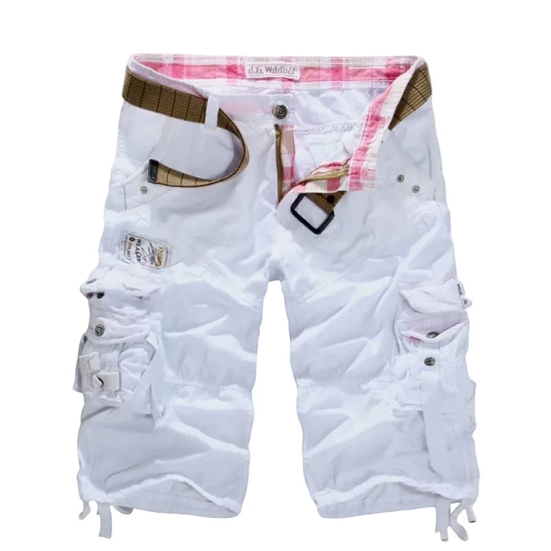 Men's Hiking Cargo Shorts with Side Pockets and Relaxed Fit