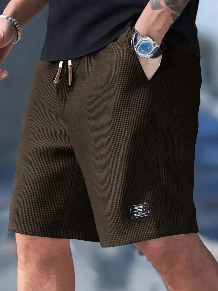 Men's Casual Shorts with Relaxed Fit and Drawstring