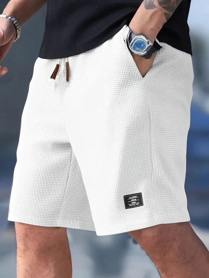 Men's Casual Shorts with Relaxed Fit and Drawstring