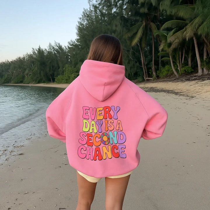 Women's Oversized Hoodie with Long Sleeves and Pockets