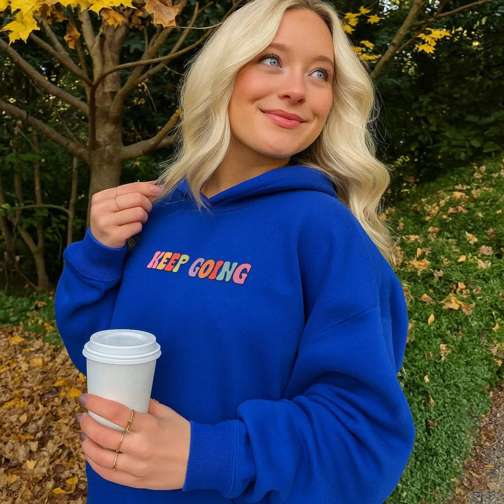 Women's Oversized Hoodie with Long Sleeves and Pockets