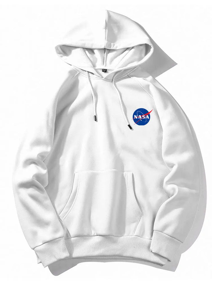 Oversized Hoodie with Long Sleeves and Ribbed Cuffs