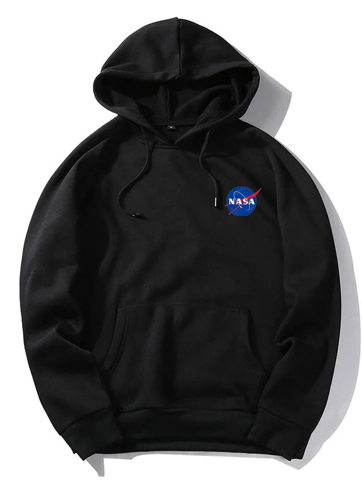Oversized Hoodie with Long Sleeves and Ribbed Cuffs