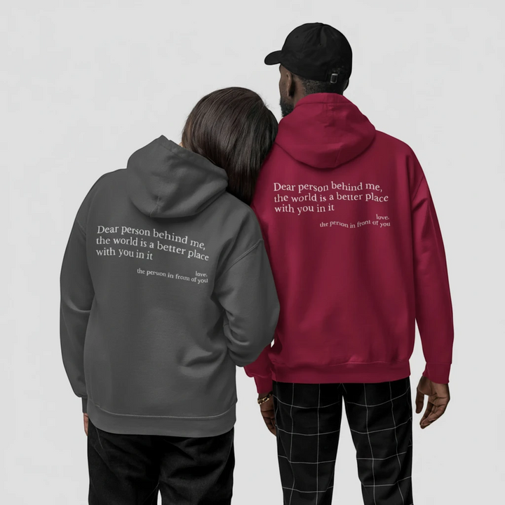 Relaxed Fit Hoodie with Long Sleeves and Ribbed Cuffs