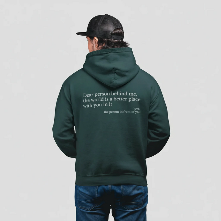 Relaxed Fit Hoodie with Long Sleeves and Ribbed Cuffs