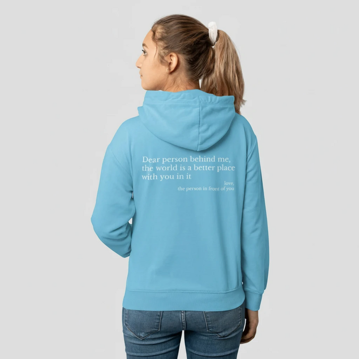 Relaxed Fit Hoodie with Long Sleeves and Ribbed Cuffs