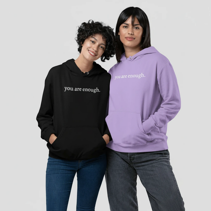 Relaxed Fit Hoodie with Long Sleeves and Ribbed Cuffs