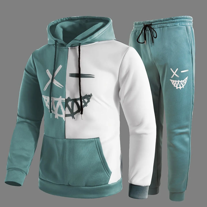 Relaxed Fit Soft Touch Hoodie with Trousers Set