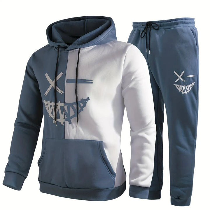 Relaxed Fit Soft Touch Hoodie with Trousers Set