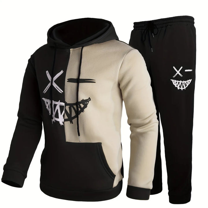 Relaxed Fit Soft Touch Hoodie with Trousers Set