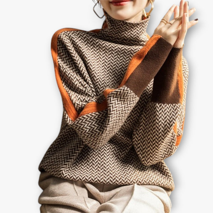 Women's Turtleneck Sweater | roll neck