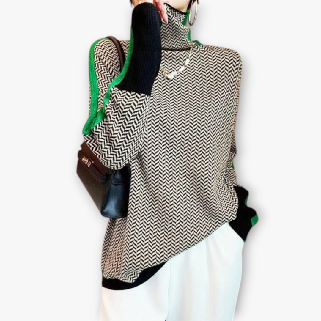 Women's Turtleneck Sweater | roll neck