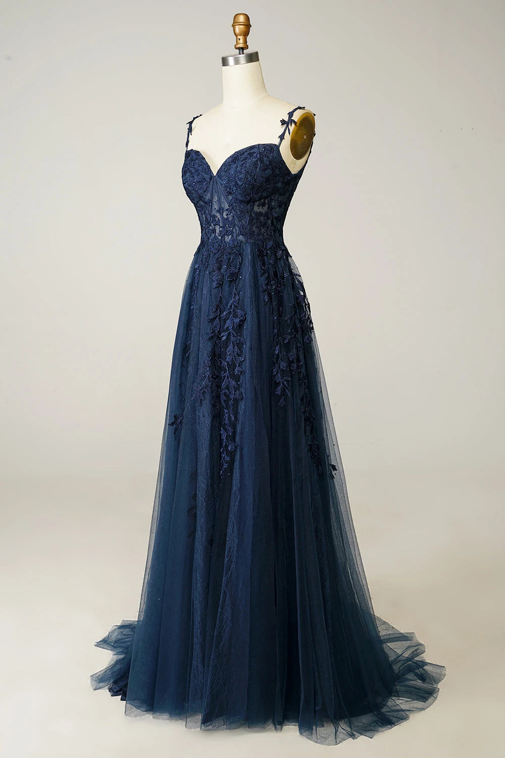 Women's A-Line Wedding Guest Maxi Dress with Embellished Detail