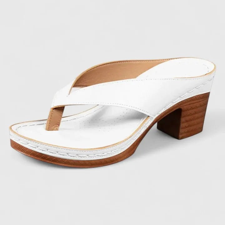 Women's Block Heel Platform Sandals with Slip On