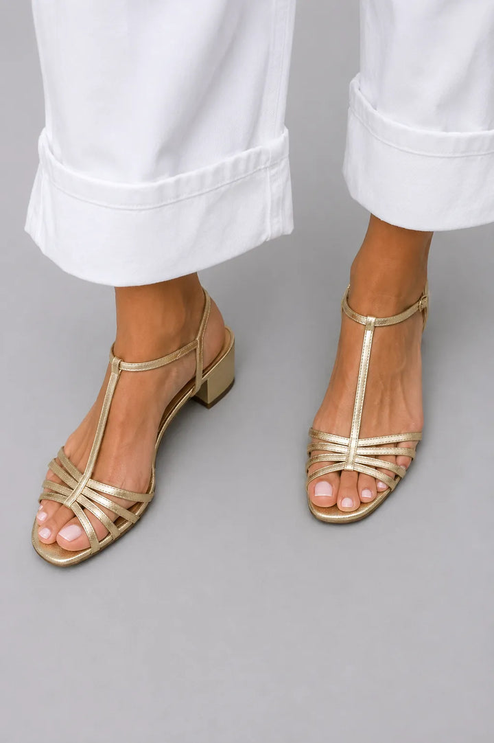Women's Block Heels Sandals with Adjustable Strap