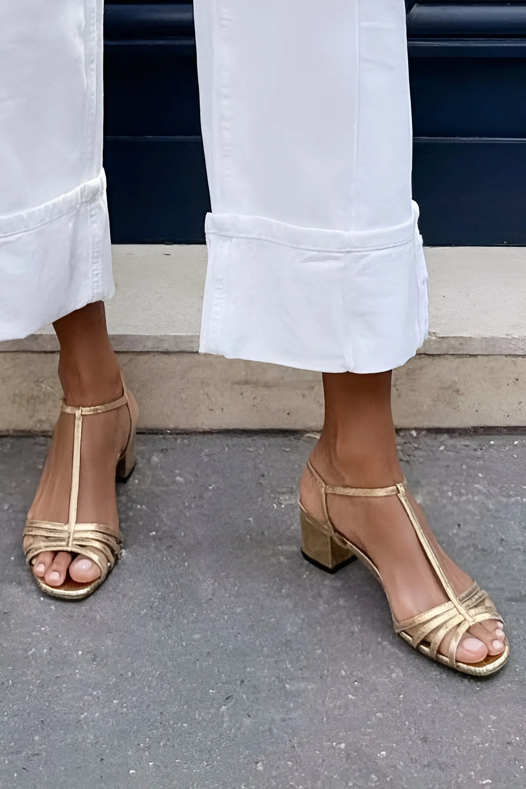 Women’s Casual Block Heel Sandals with Adjustable Strap