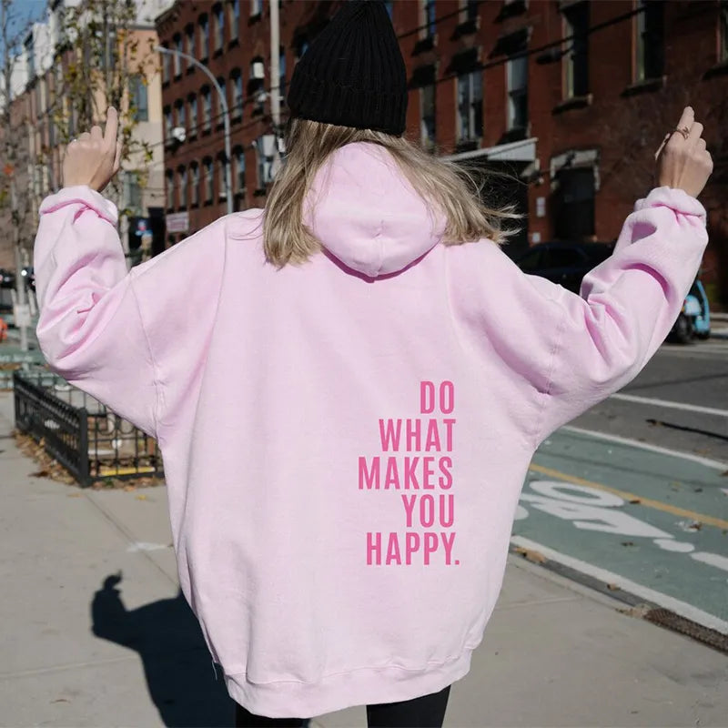 Women’s Casual Hoodie with Long Sleeves and Relaxed Fit