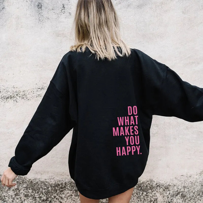 Women’s Casual Hoodie with Long Sleeves and Relaxed Fit