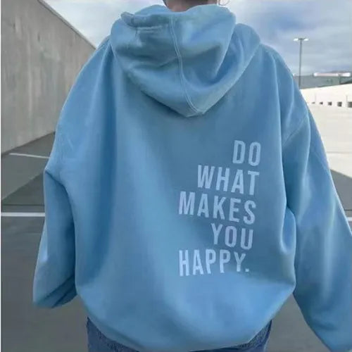 Women’s Casual Hoodie with Long Sleeves and Relaxed Fit