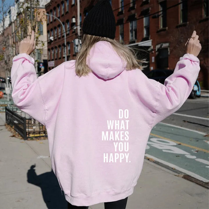 Women’s Casual Hoodie with Long Sleeves and Relaxed Fit