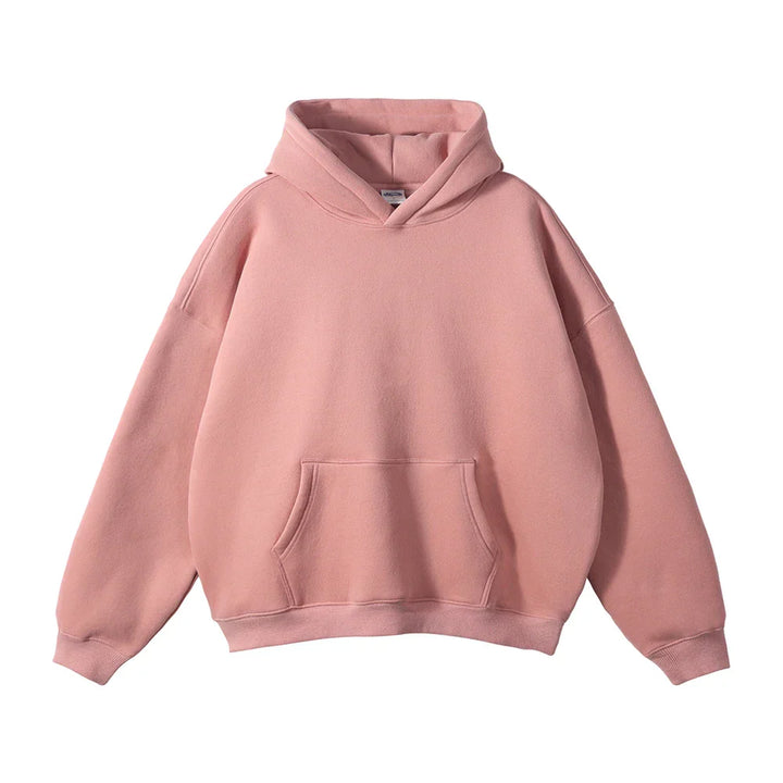 Women's Casual Hoodie with Relaxed Fit and Ribbed Cuffs