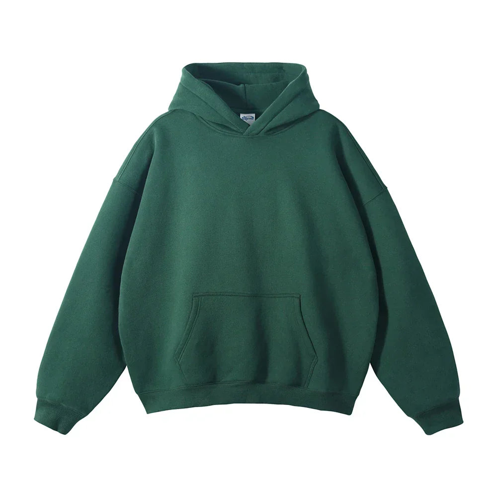 Women's Casual Hoodie with Relaxed Fit and Ribbed Cuffs
