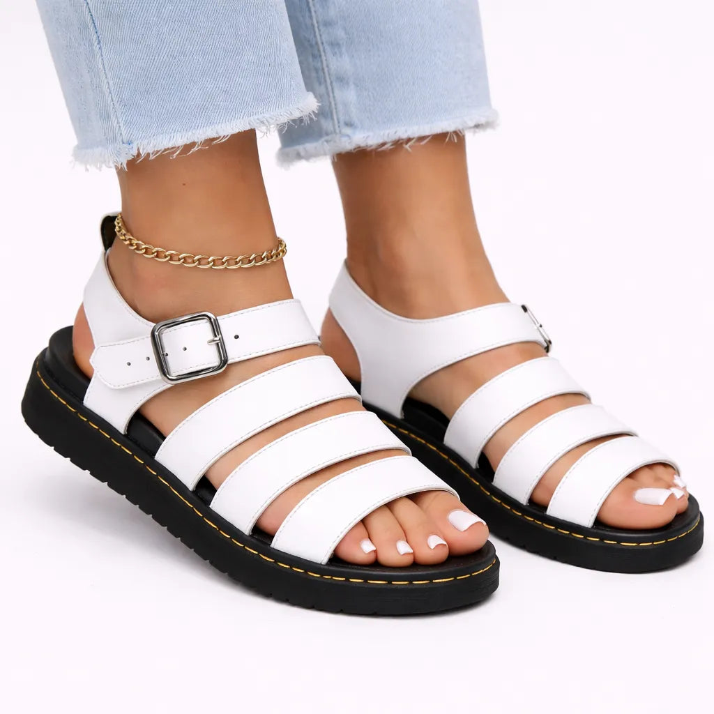 Women's Chunky Platform Sandals with Adjustable Strap