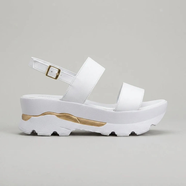 Women's Chunky Platform Sandals with Buckle Strap