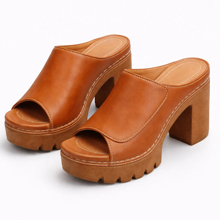 Women's Chunky Platform Sandals with Cushioned Footbed