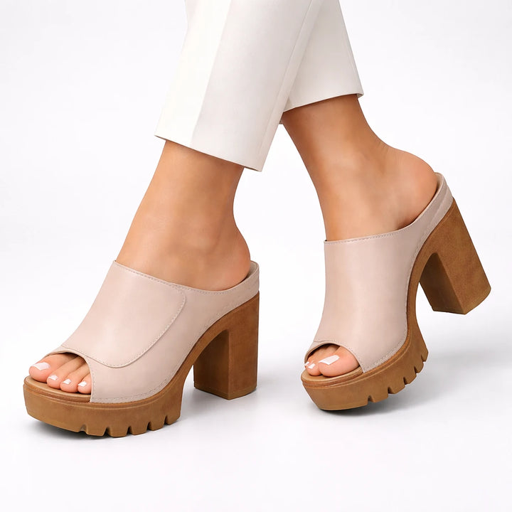 Women's Chunky Platform Sandals with Cushioned Footbed