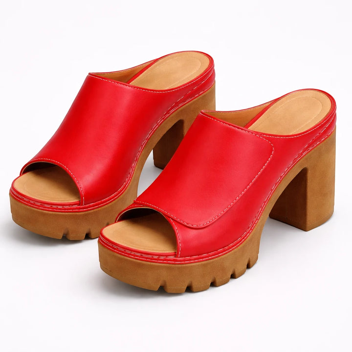 Women's Chunky Platform Sandals with Cushioned Footbed