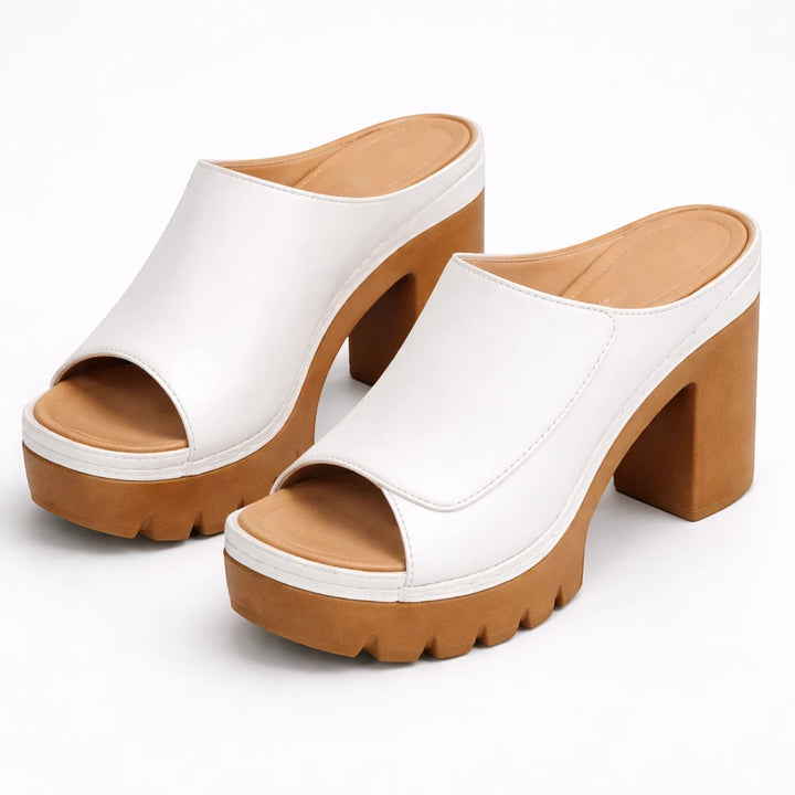 Women's Chunky Platform Sandals with Cushioned Footbed