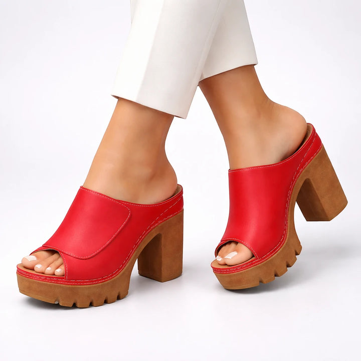 Women's Chunky Platform Sandals with Cushioned Footbed