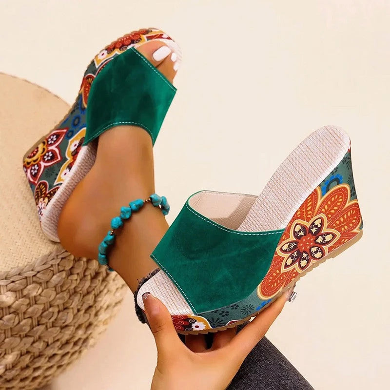 Women's Chunky Platform Sandals with Non Slip Sole