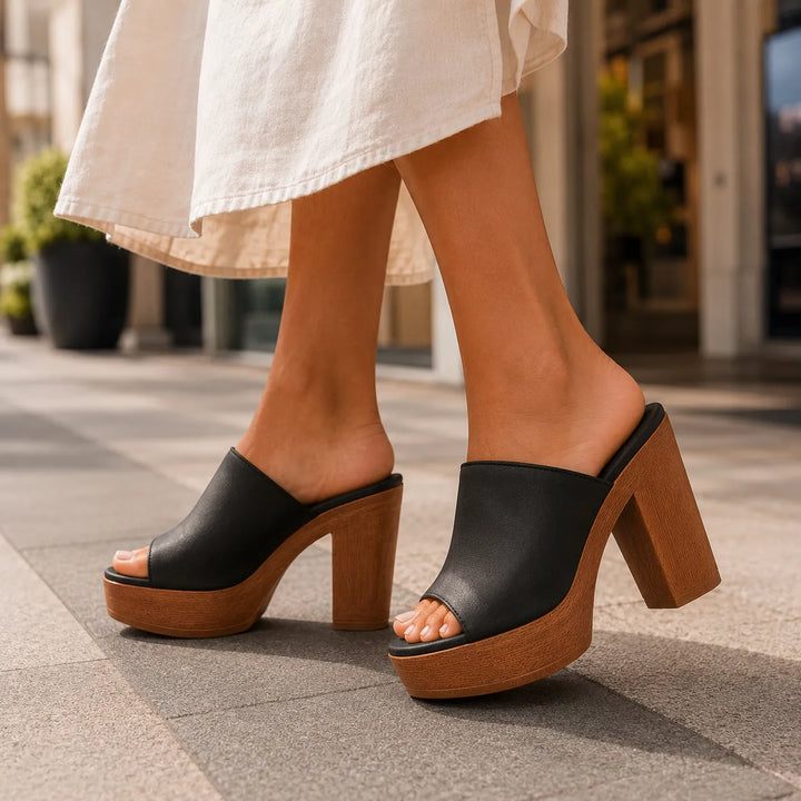 Women's Chunky Platform Sandals with Padded Footbed