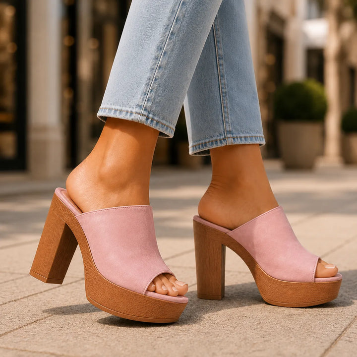 Women's Chunky Platform Sandals with Padded Footbed
