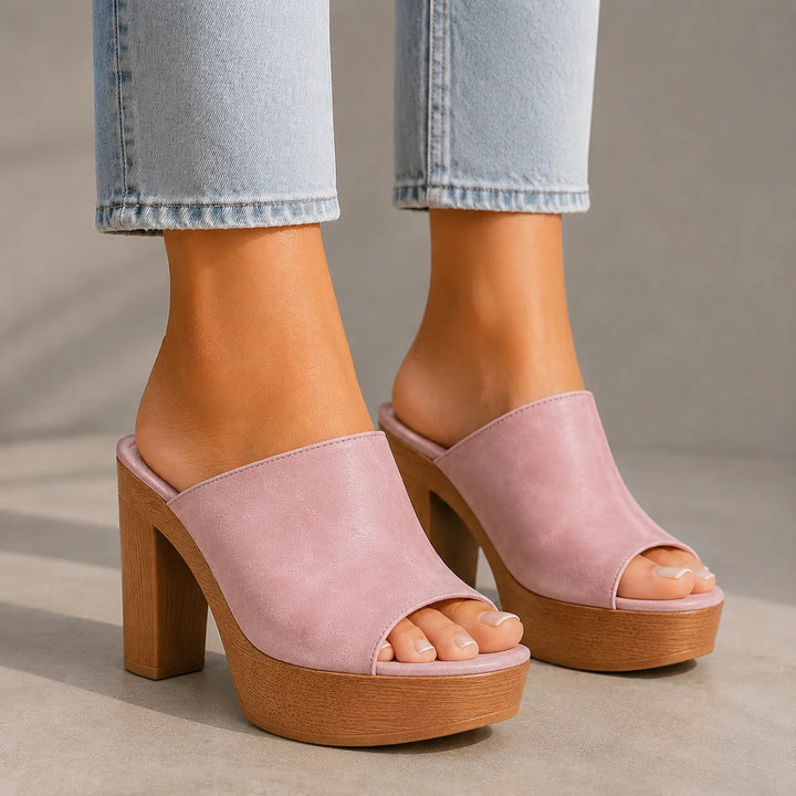 Women's Chunky Platform Sandals with Padded Footbed