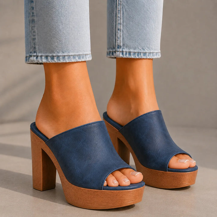 Women's Chunky Platform Sandals with Padded Footbed