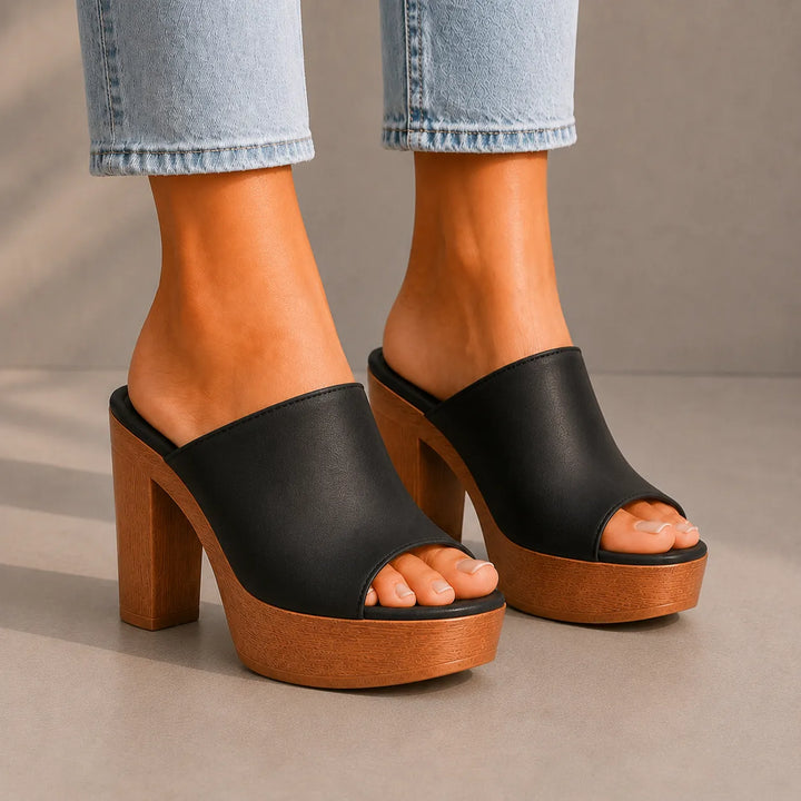 Women's Chunky Platform Sandals with Padded Footbed