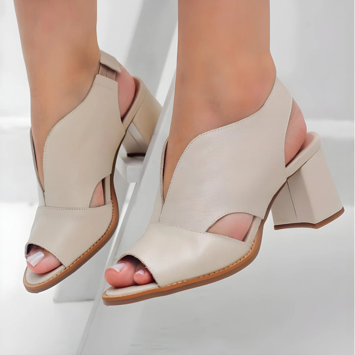 Women's Comfy Block Heel Sandals with Non Slip Sole